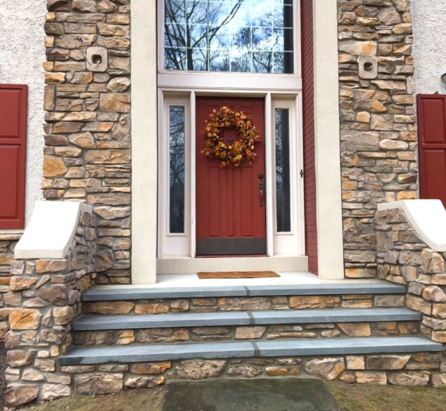 EIFS exterior insulation and stucco installation on a New Jersey home