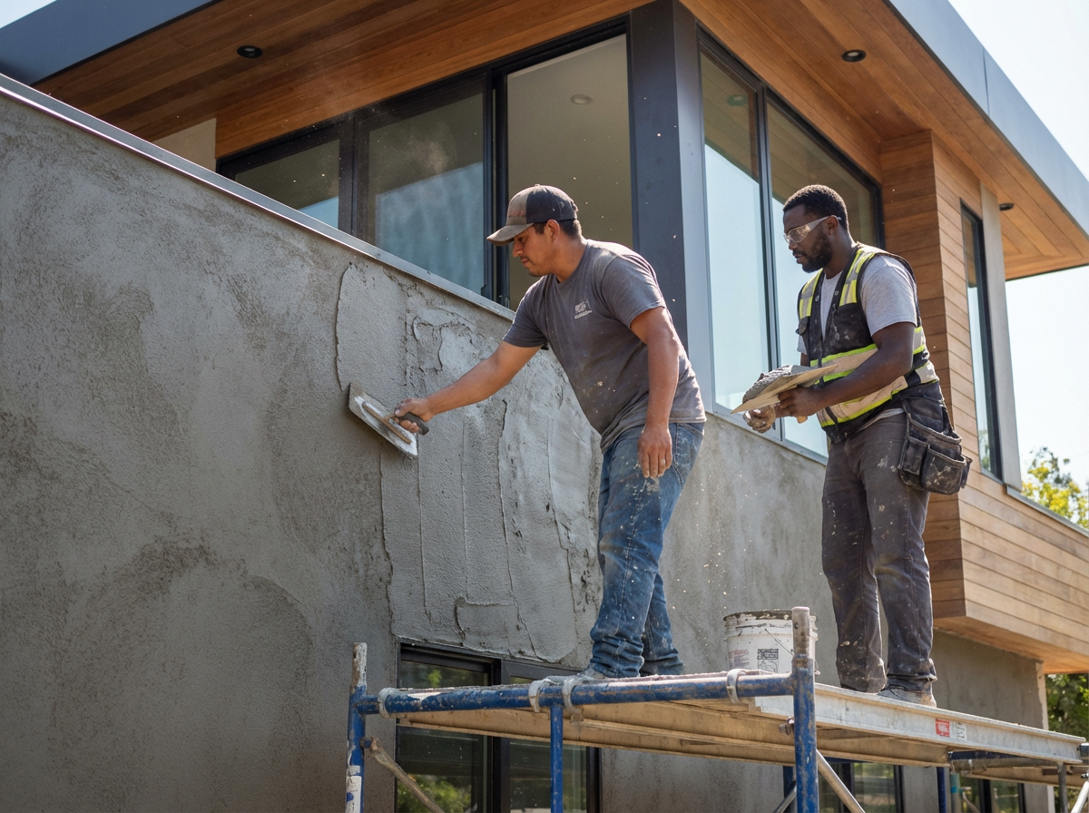 Professional stucco installation and repair